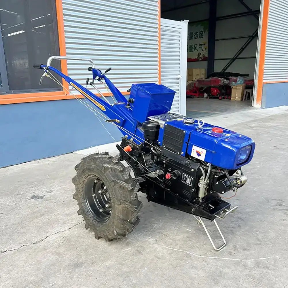 Blue Color Walking Tractor 8 HP 10 HP 12 HP Diesel Engine