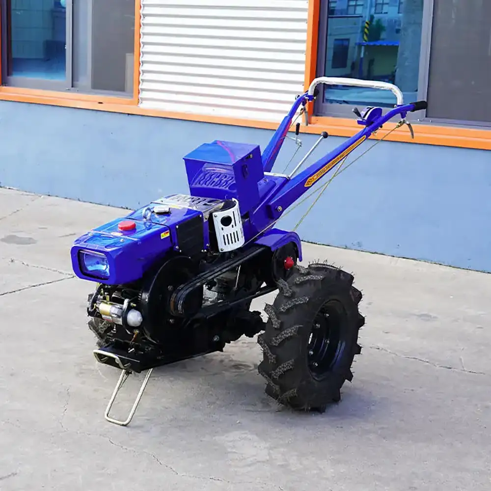 Blue Color Walking Tractor 8 HP 10 HP 12 HP Diesel Engine