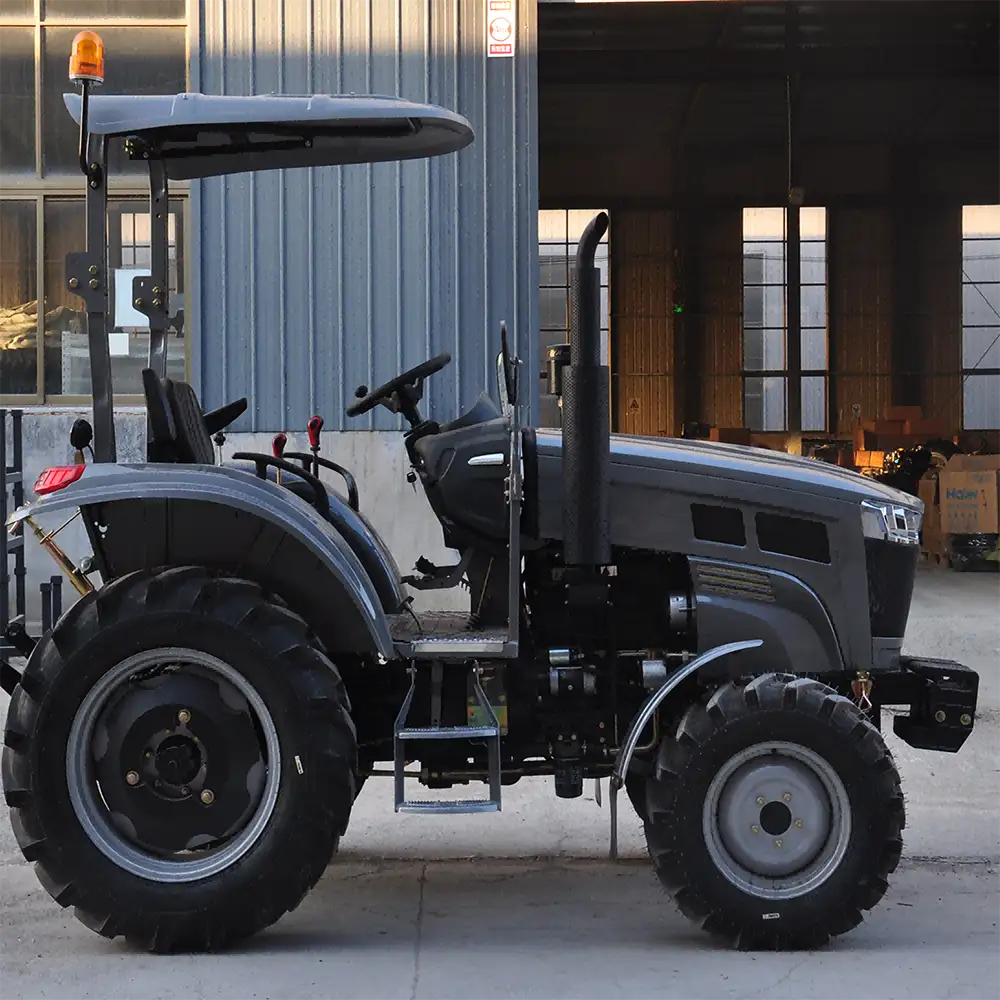 Farm Tractor 4WD with Canopy Sunshade, Compact Farmland Tractor