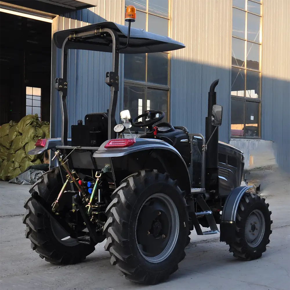 Farm Tractor 4WD with Canopy Sunshade, Compact Farmland Tractor