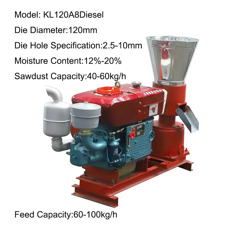 Feed Pellet Machine, Diesel Engine, Animal Feed Pellet Making Machine