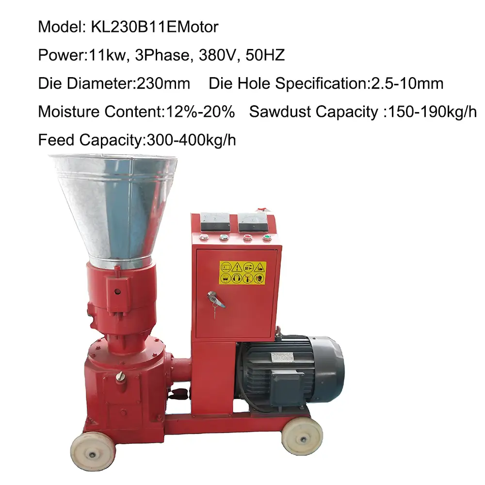 Electric Motor Feed Pellet Machine