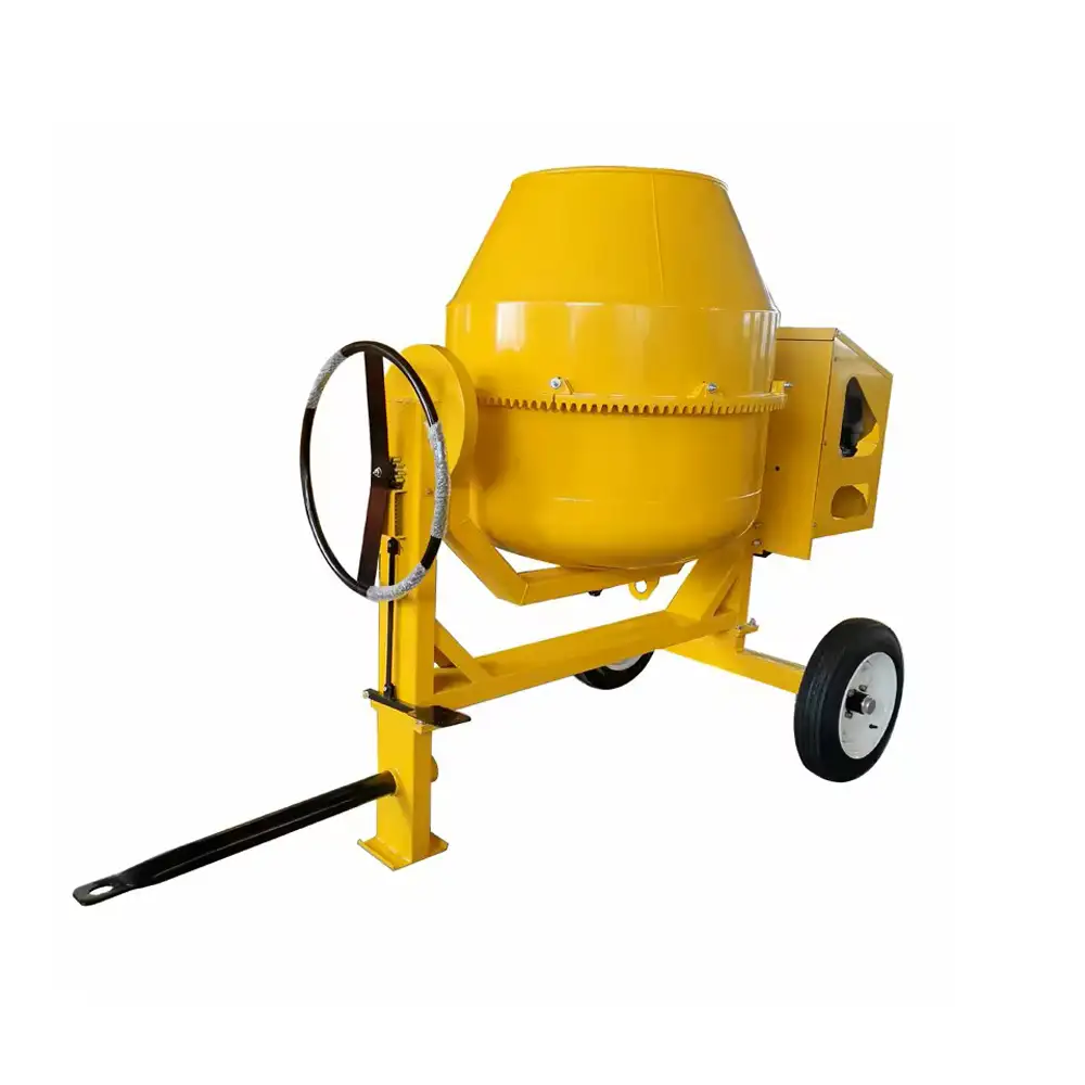 Motor Concrete Mixer, Portable Petrol / Diesel Power Mobile Cement Making Mixer