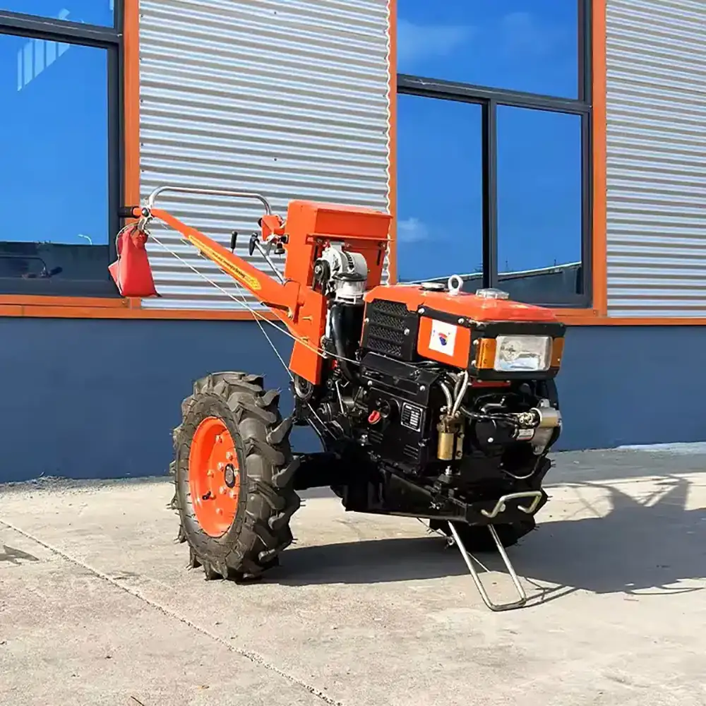 Orange Color Walking Tractor, 8 HP, 10 HP, 12 HP with Electric Start