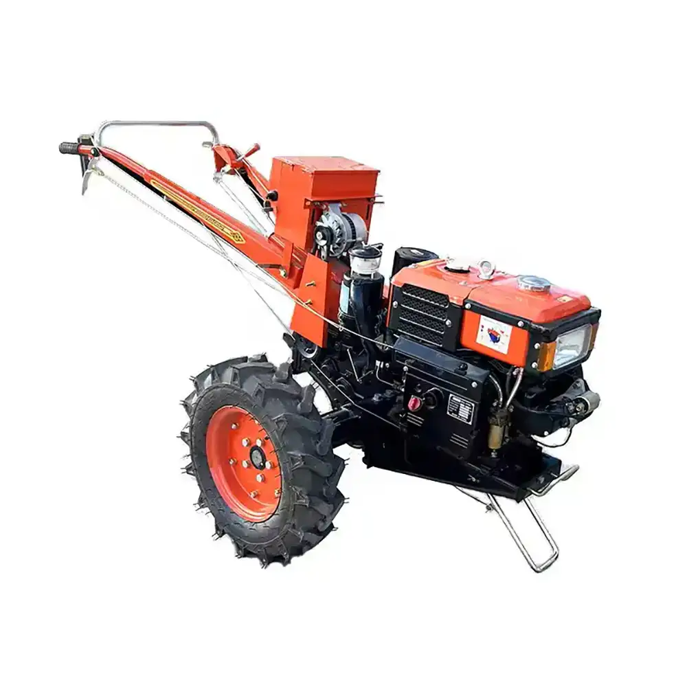 Orange Color Walking Tractor, 8 HP, 10 HP, 12 HP with Electric Start