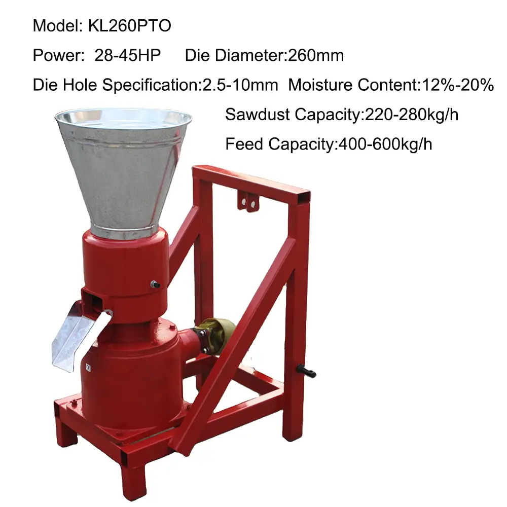 PTO Pellet Machine, Feed Pellet Machine, Pellet Making Pelletizer Equipment by Tractor
