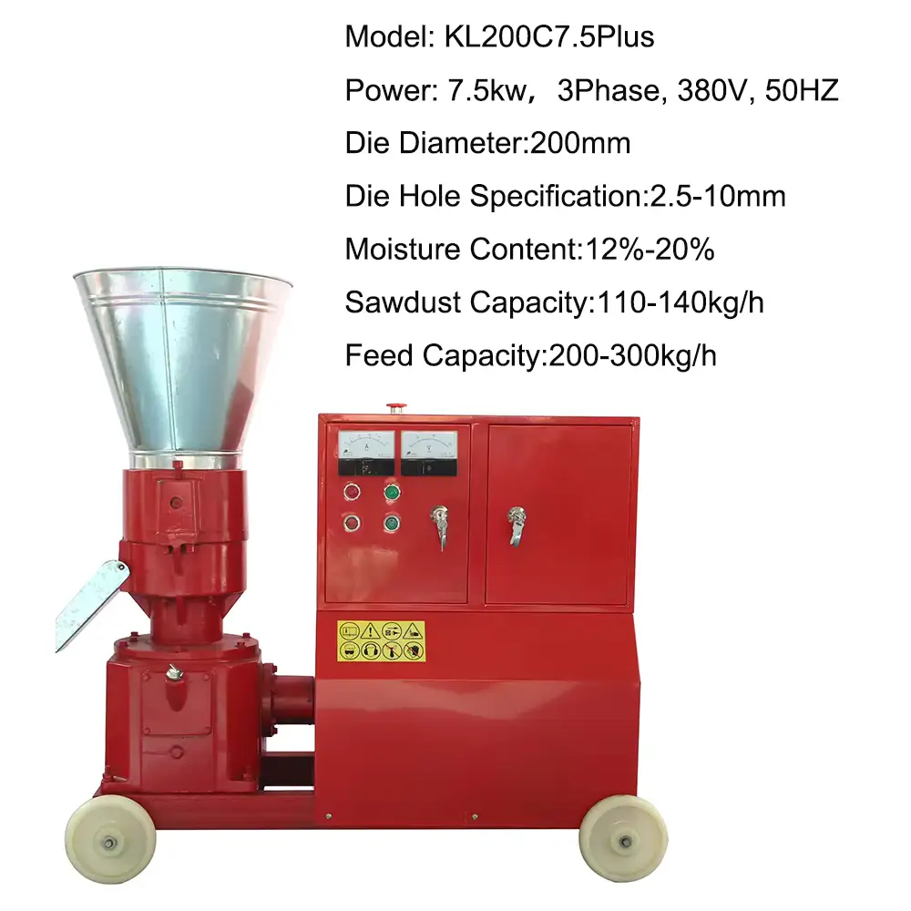 Update Electric Motor Feed Pellet Machine, Multipurpose Flat Die Animal Feed Pellet Mill