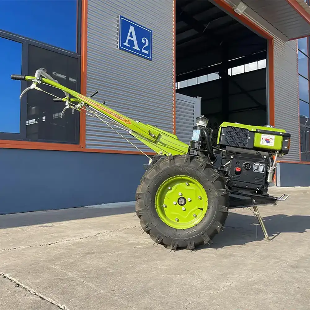 Walking Tractor 8 HP, 10HP, 12HP, Diesel Engine, Green Colour