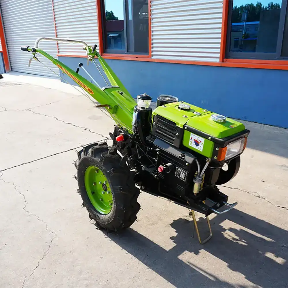Walking Tractor 8 HP, 10HP, 12HP, Diesel Engine, Green Colour