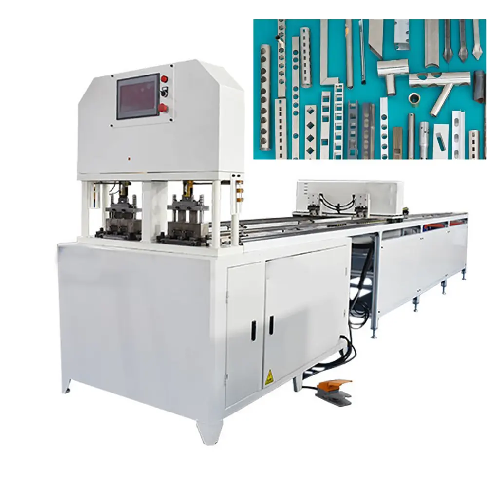15 Ton Double Line 3m Feeding Hydraulic Steel Square Tube Pipe Punching Machine