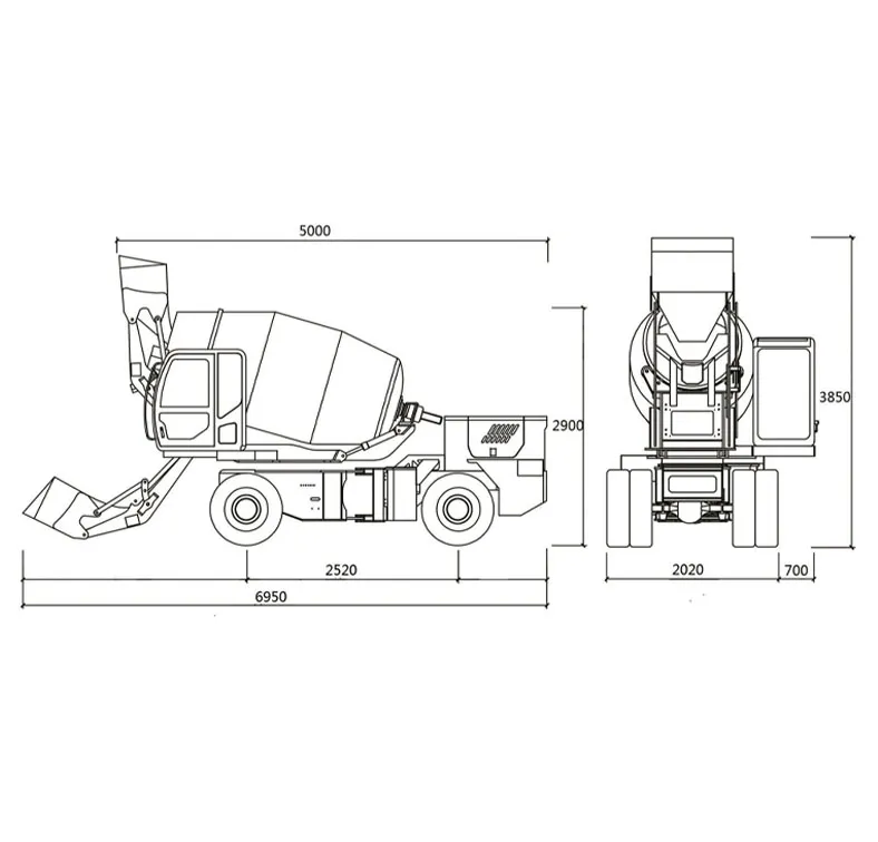 Hydraulic Self Loading Mixer