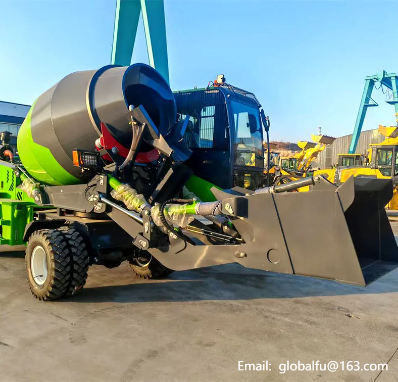Self Loading Concrete Mixer Truck