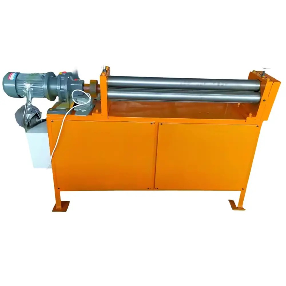 3 Rolls Automatic CNC Cone Rolling Machine for Iron & Stainless Steel High Safety Equipment for Exhaust Production Line
