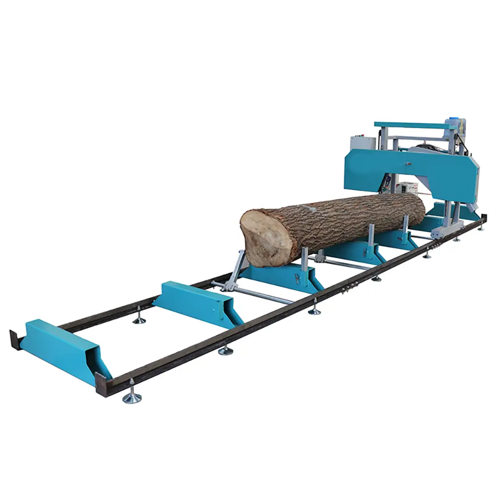 36 Inch Automatic Horizontal Saw Mill Portable Band Sawmill Machine Wood Cutting With Trailer
