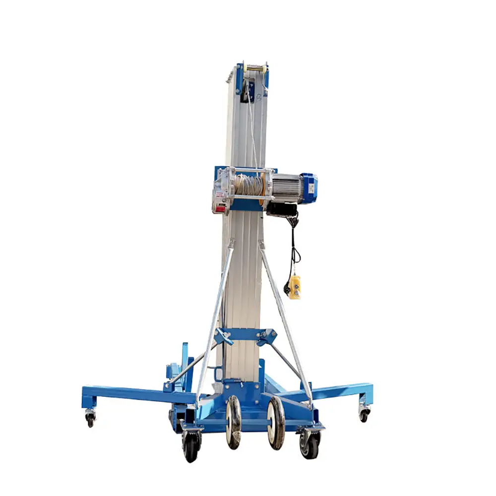 6 Meters 300kg Electric Aluminum Material Handling Lifter Lift Portable Lifting Machine