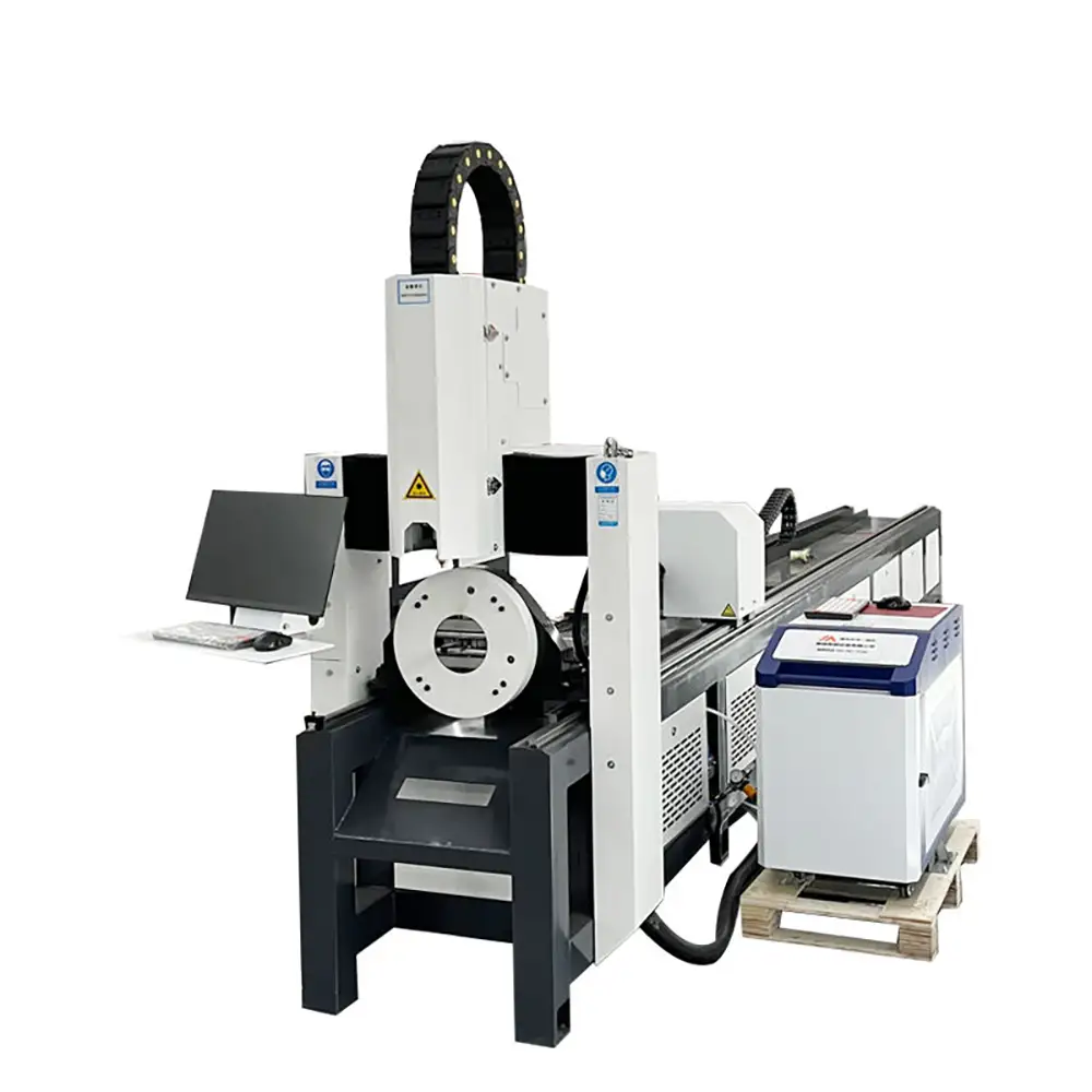 6 Meters Fiber Laser Cutter 1500W 2000W 3000W Metal Iron Steel Pipe Laser Tube Cutting Machine