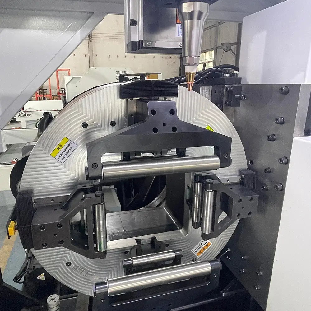 Heavy-Duty Dual-Chuck Fiber Laser Cutter
