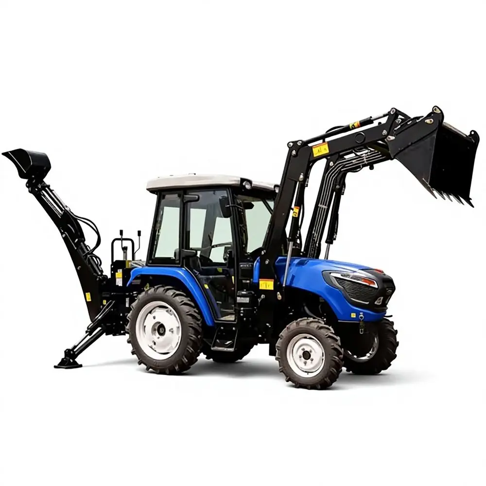 70 HP Compact Utility Tractor with Front end Loader and Backhoe