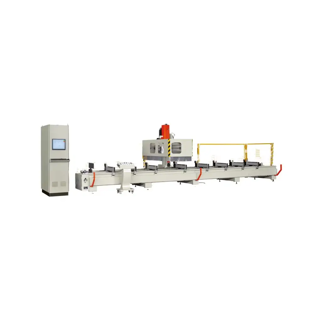 Aluminum Profile Drilling Iron Pin Four Axis CNC Machining Center Door and Window Equipment