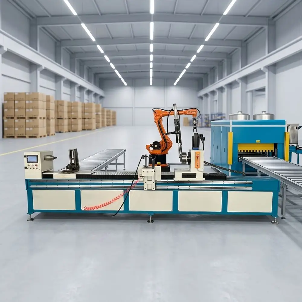 Auger Flight Welder | Spiral Blade Welding Machine for Power Tower Helical Anchor Pile