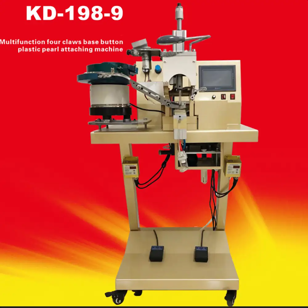 Automatic 4-Claw Rivet Beading Machine for Garment/Shoes/Accessories
