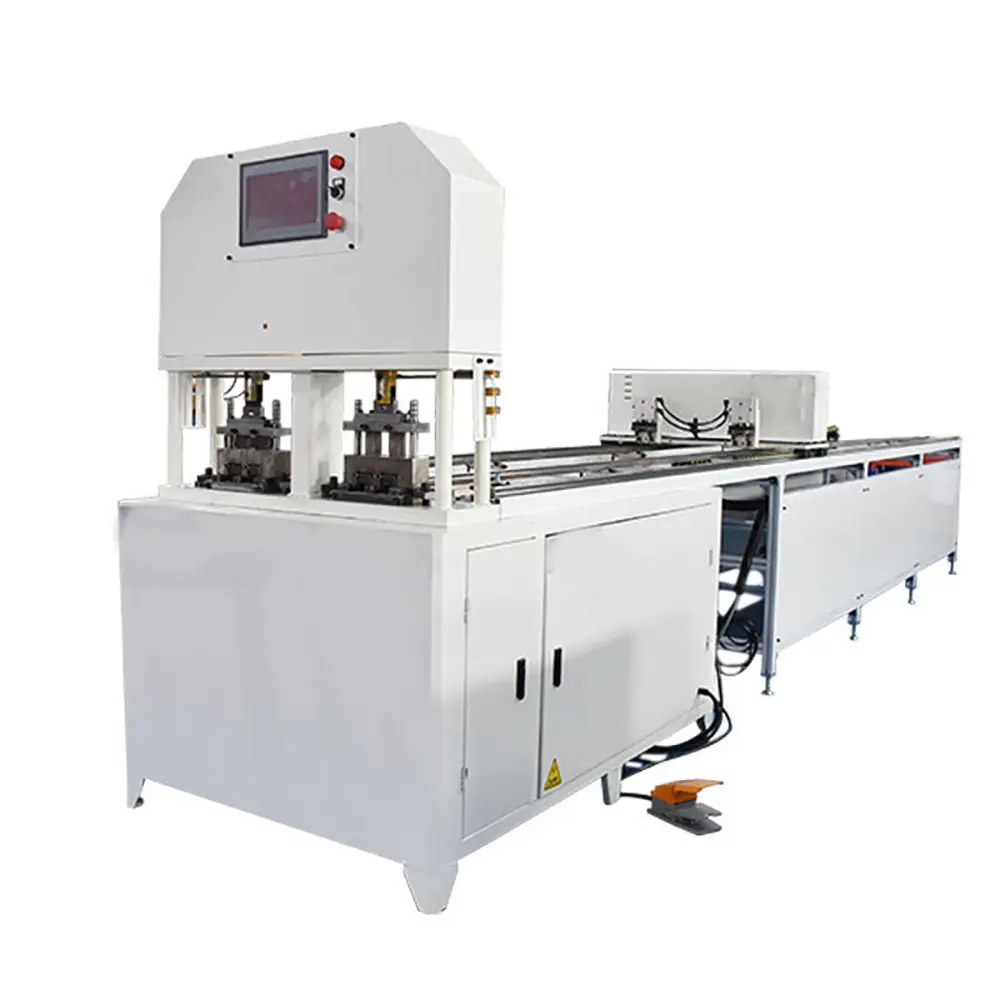 Automatic CNC 15 ton double line 3m feeding cutting Tube Hole Pipe Punching Machine