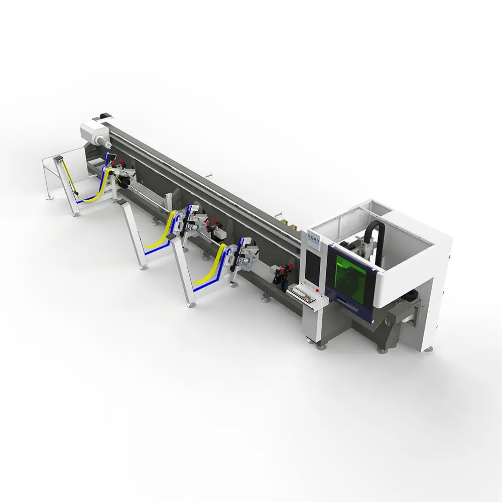 Round Pipe Fiber Laser Cutting Machine