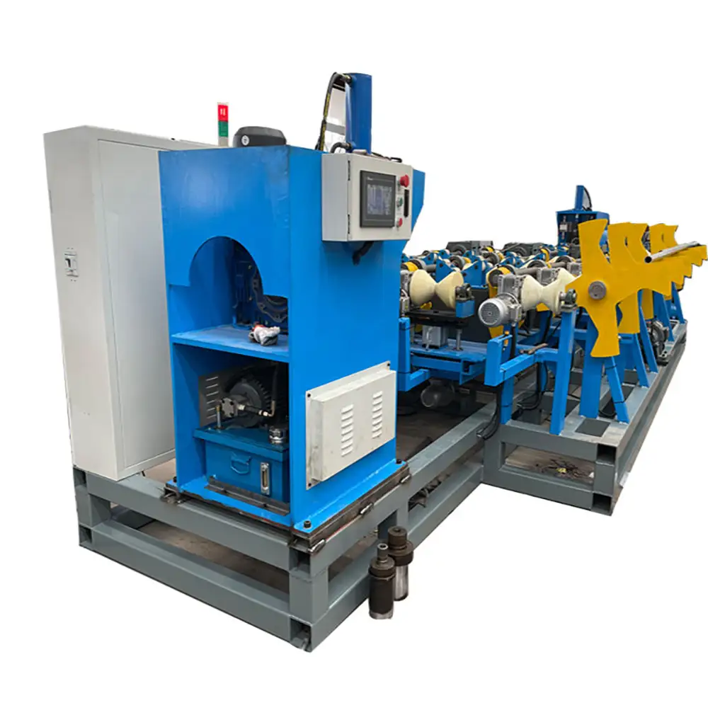 Automatic Double Heads Grooving Machine Fire Pipeline Loading Feed and Rolling groove Machine
