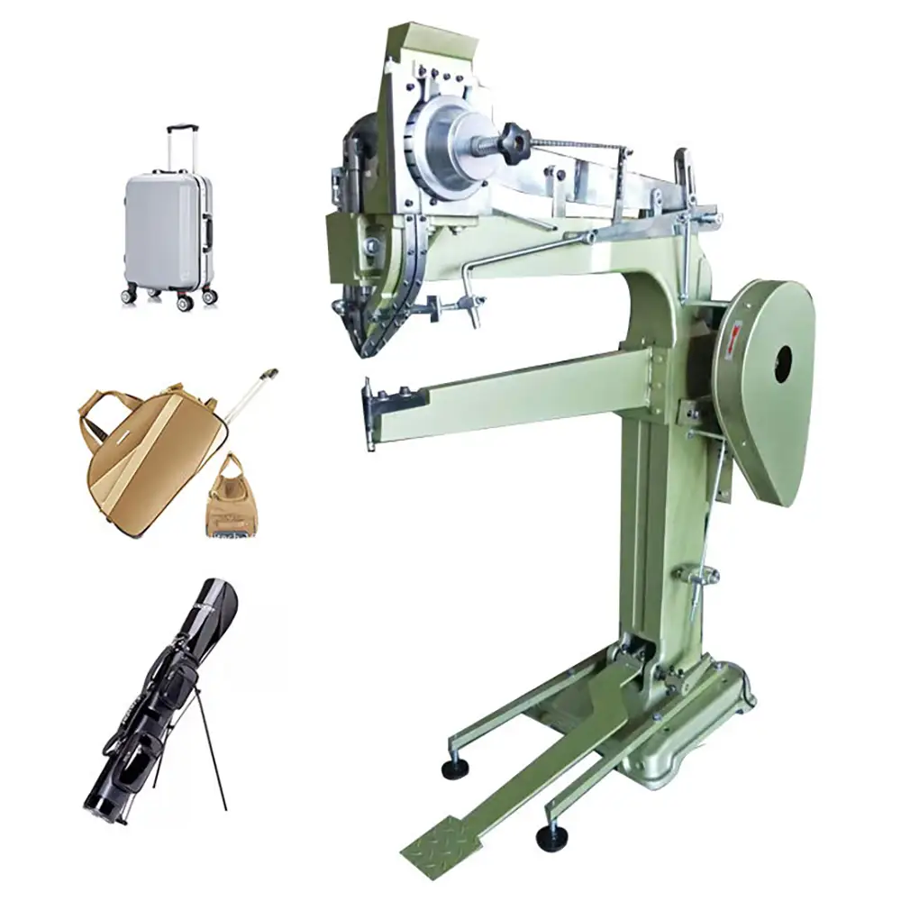 Automatic Large Luggage Box Golf Bag Riveting Machine for Travel Bag Leather Tubular Riveting Machine