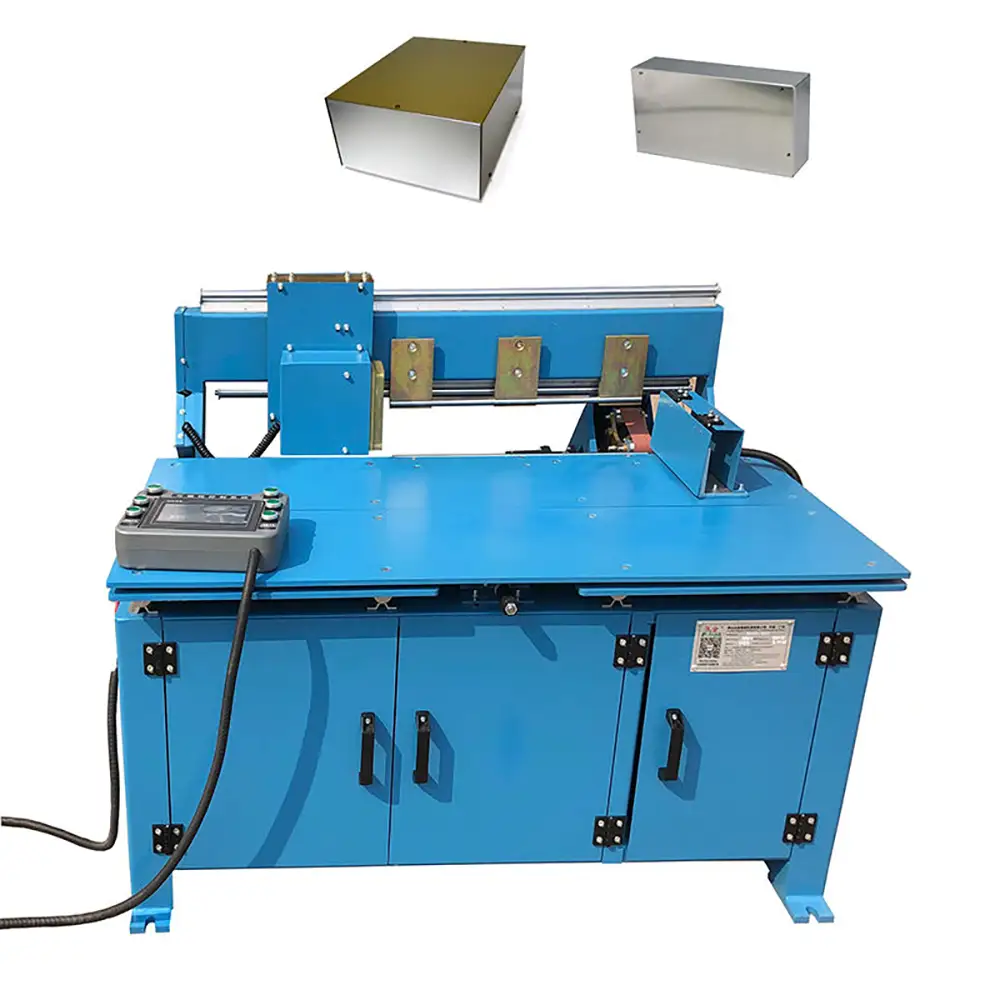 Automatic Metal Box Corner Seam Polishing Grinding Machine Abrasive Belt Movement Grinder