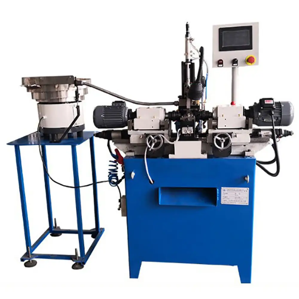 Automatic Pneumatic Double Heads Small Length Pipe Tube Chamfering Machine