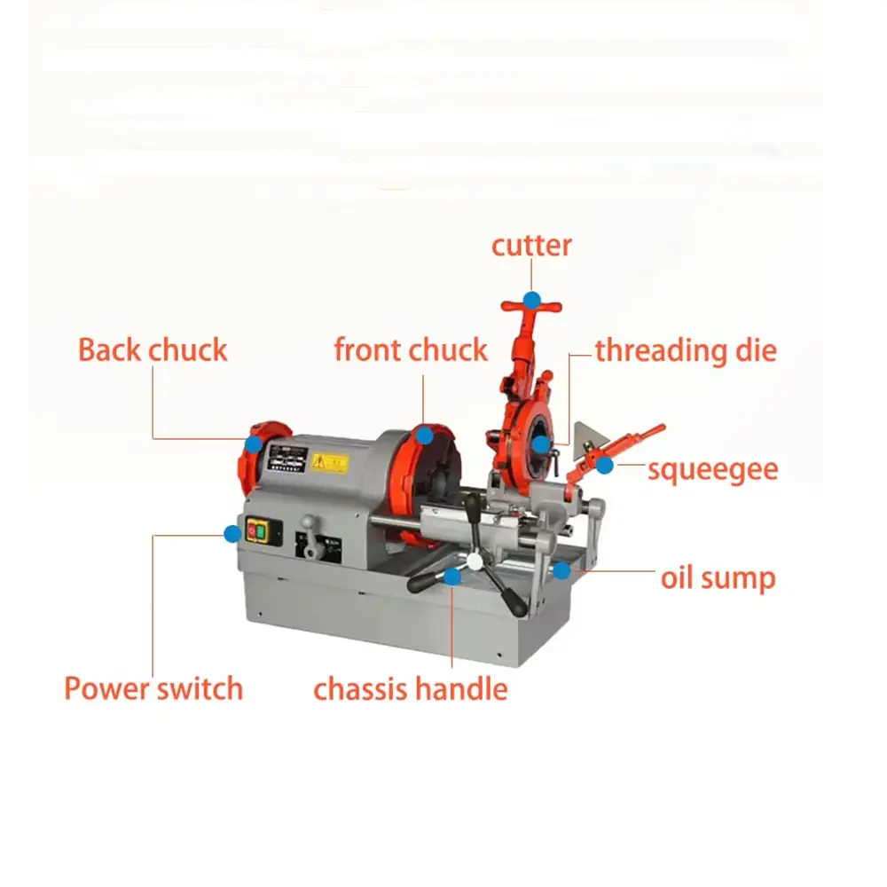 Automatic Portable Pipe Threader Electric Pipe Threading Machine