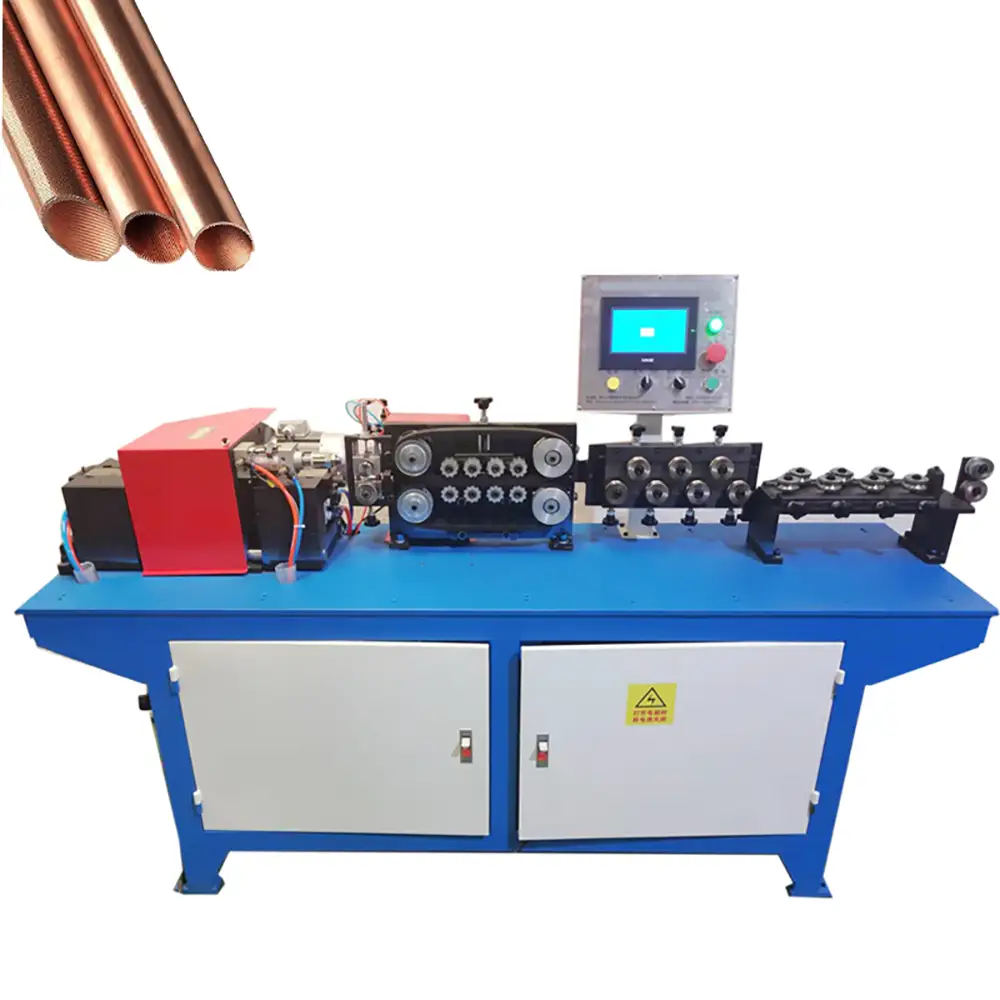 Automatic Punematic Round Copper Aluminum Stainless Steel Pipe Straightening and Cutting Machine