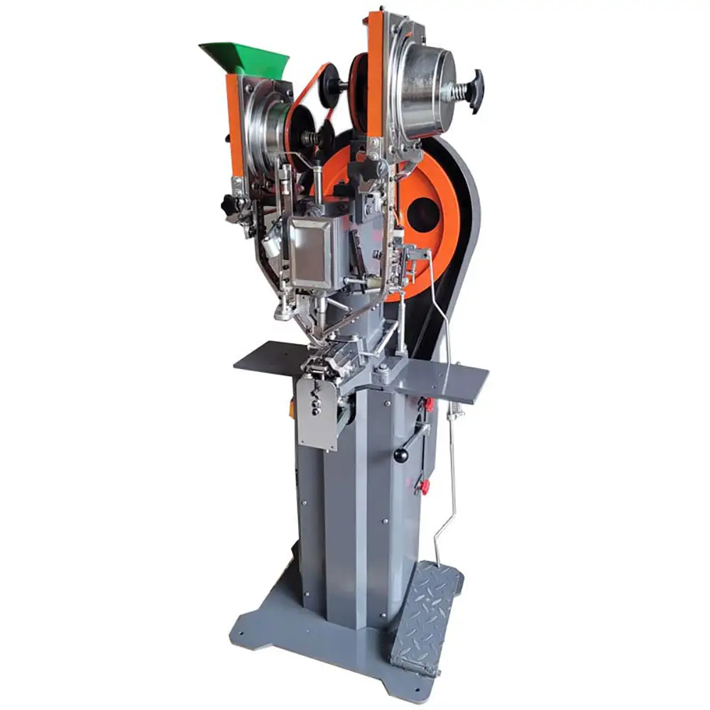 Automatic Vibrating Plate Riveting Machine with Dual Head