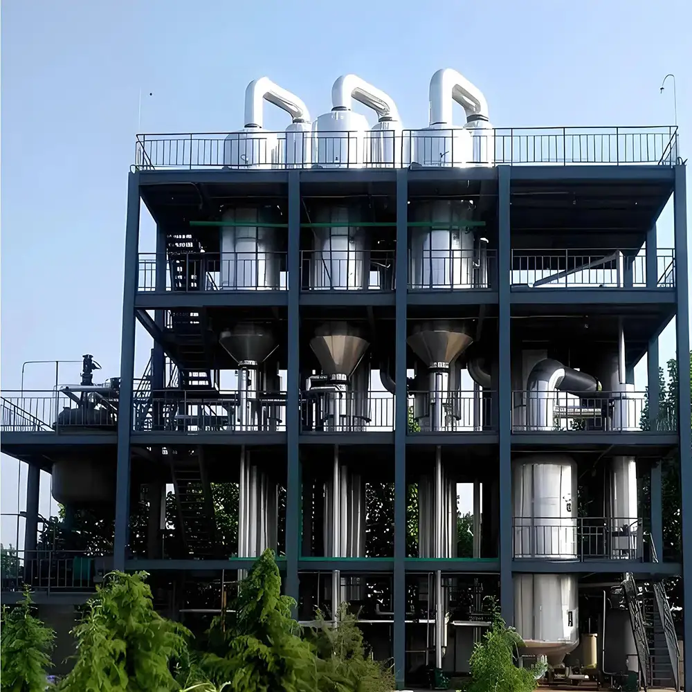 Automatic Yeast Waste Water Industrial M Falling Film Vacuum Evaporator for High-Salt Wastewater Crys