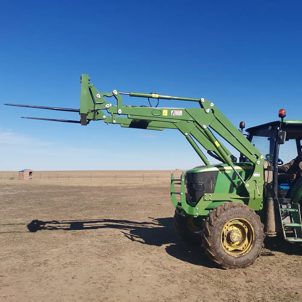 Bale Fork Attachment For Tractor Front Loader