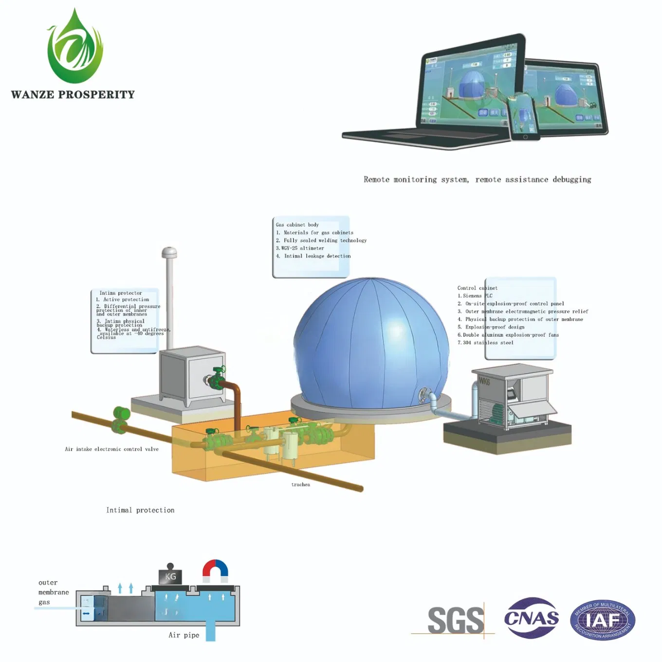 Biogas Generator Storage Tank
