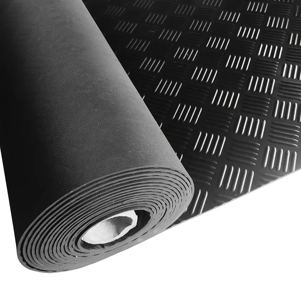 Checker Rubber Sheet, Anti-Slip Rubber Sheet, DOT Round Button Checker