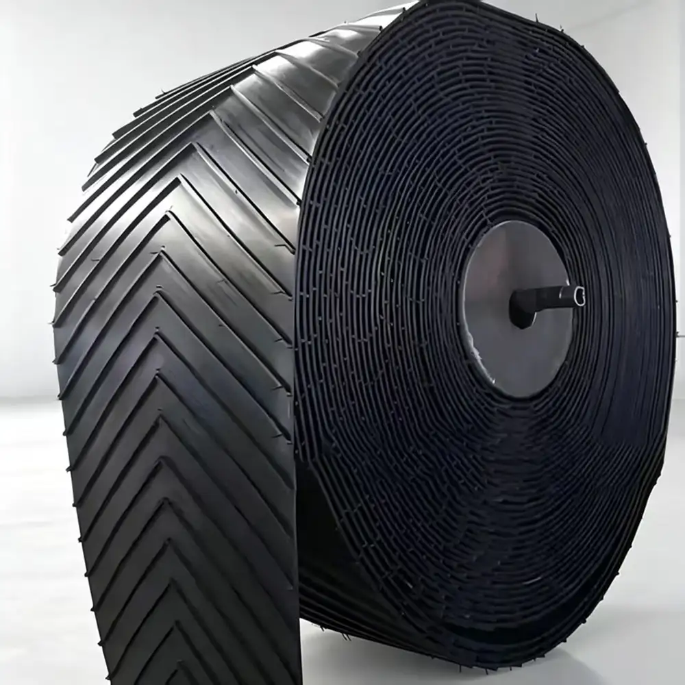 Herringbone Pattern Rubber Conveyor Belt