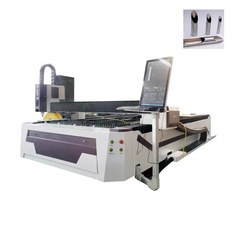 CNC Stainless Steel Metal Plate Tube Fiber Laser Cutting Machine Cutter with CE Certificate