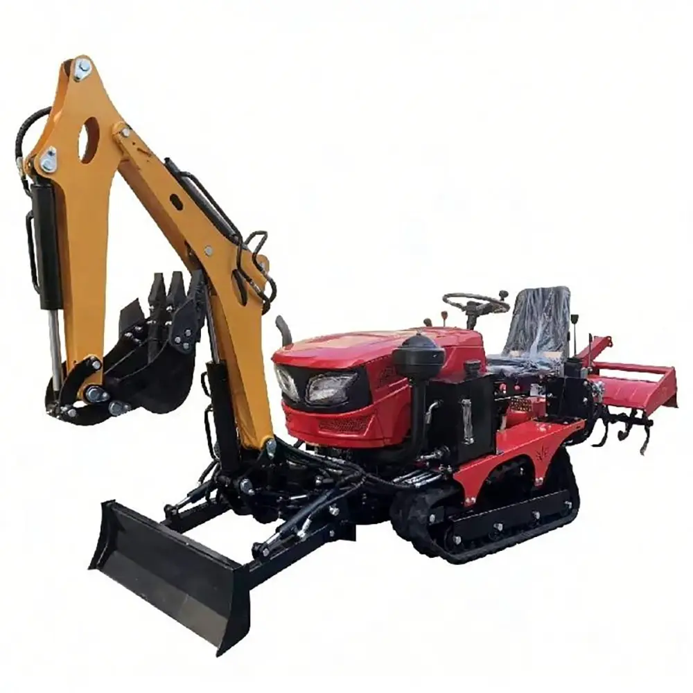 Crawler Tractor With Tiller