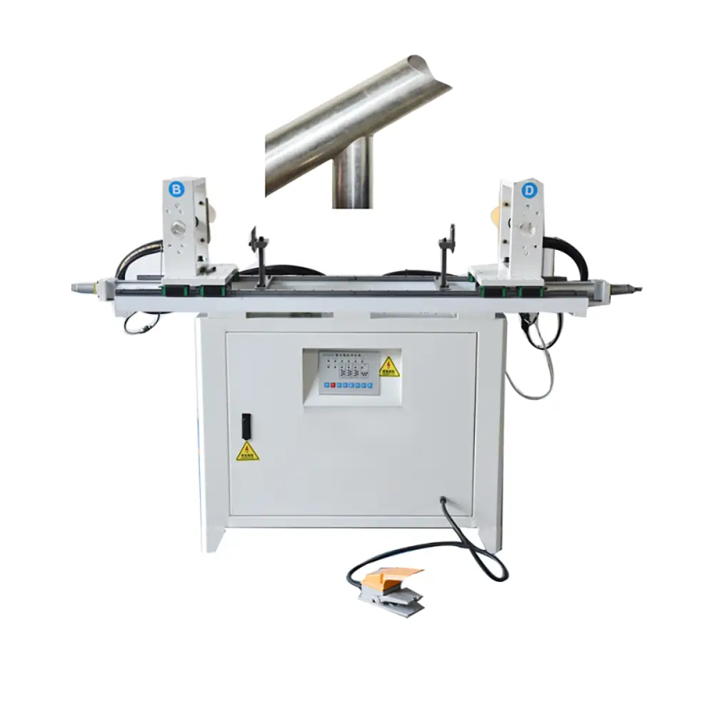 Double Head Hydraulic Pipe Punching Machine