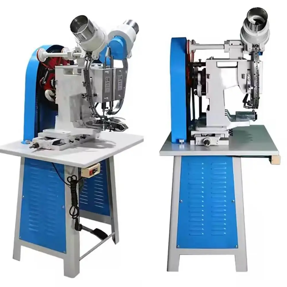 Double Headed Belt Eyelet Punching Machine