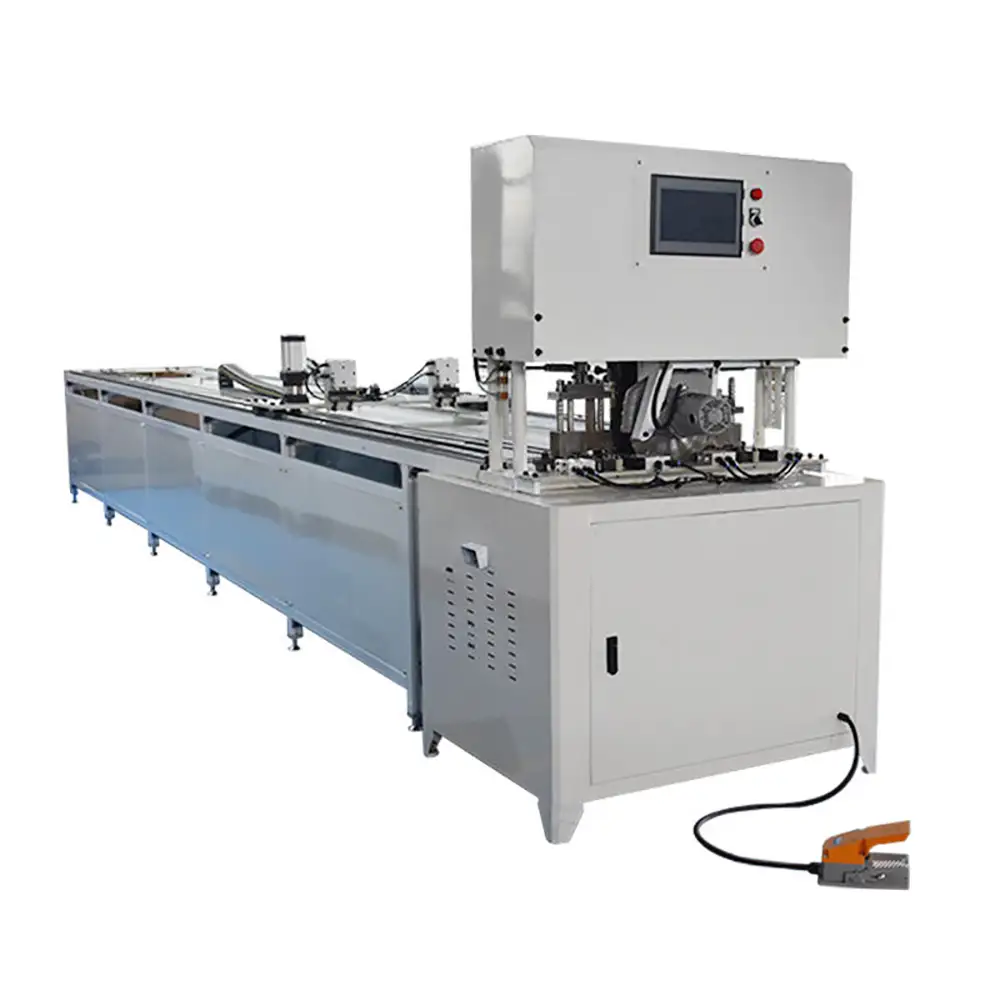 Double Heads Hydraulic Pneumatic CNC PLC Full Automatic Pipe Tube Punching Hole Machine with Cutting Function 8H