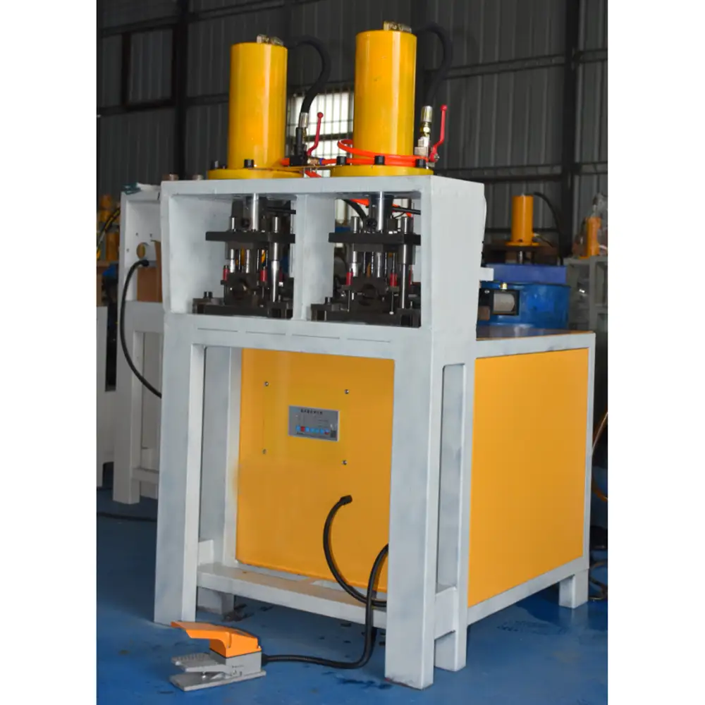 Double Heads Tube Punching Machine