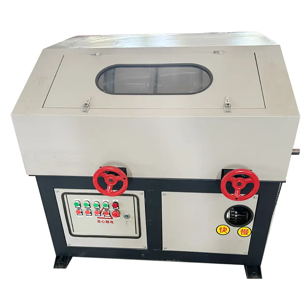 Double Station Pipe Polishing Machine With Covered