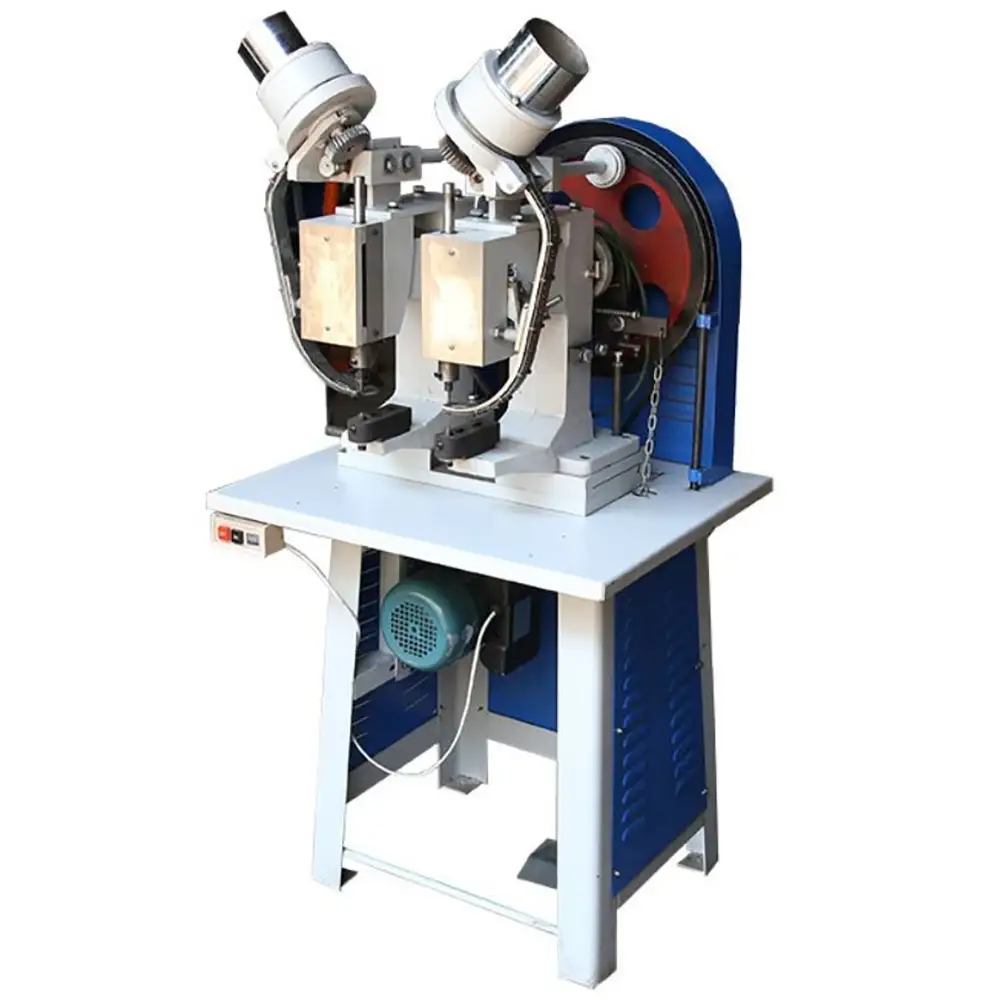 Dual-Head Paper Bag Riveting Machine | Automatic Eyelet Press for Eco Bags/Shopping Bags