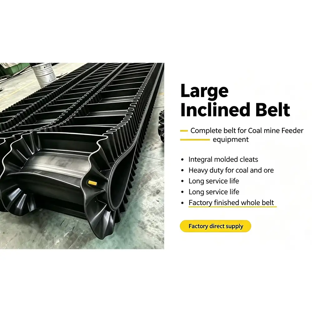 Vertical Sidewall Conveyor Belt For Material Lifting