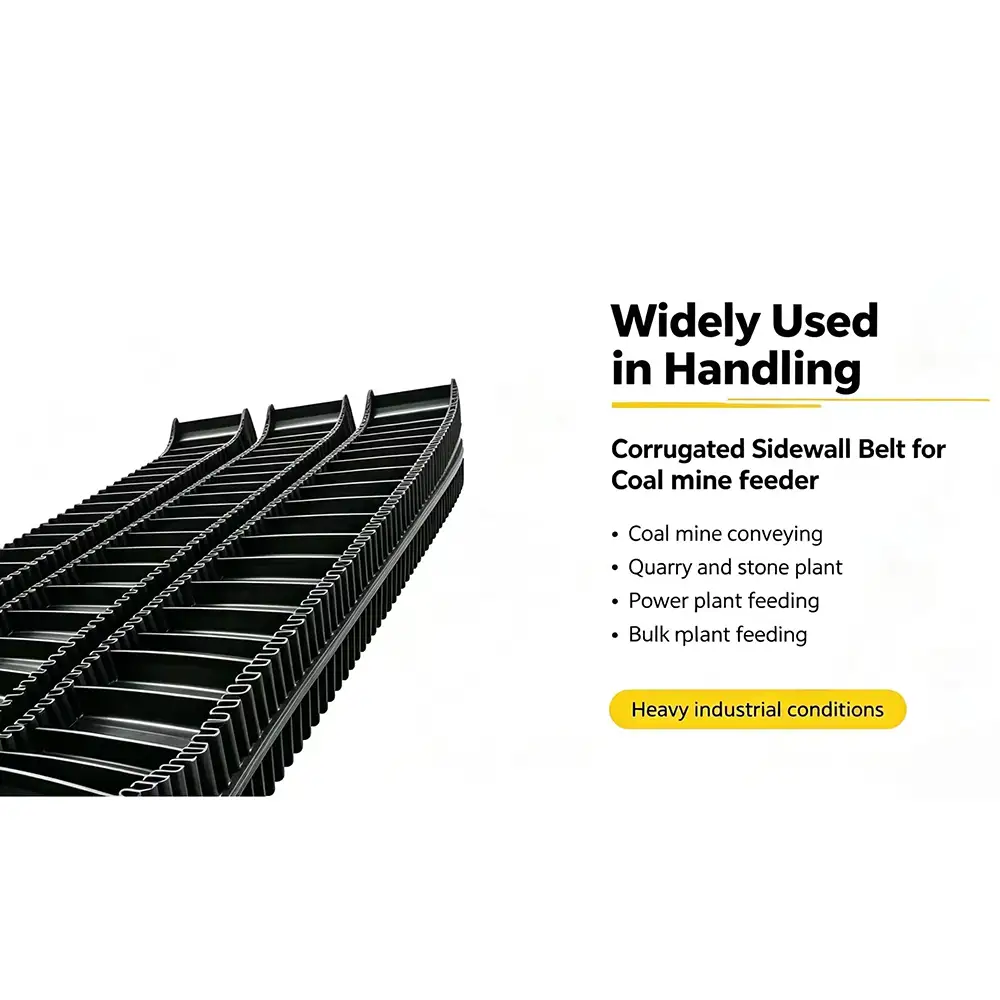 Heavy Duty Sidewall Conveyor Belt For Mining