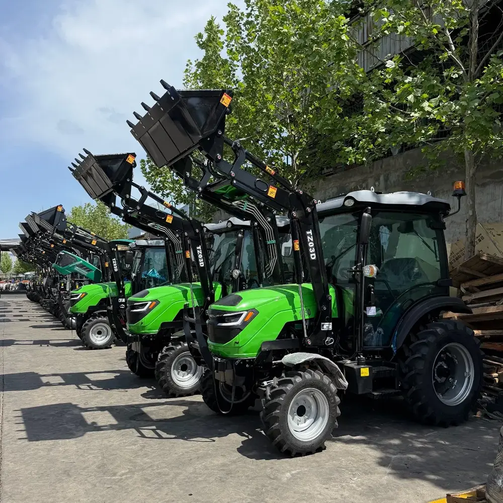 Factory Supply 25HP 30HP 35HP 40HP 45HP 50HP 4WD Wheel Farm Tractor with Loader